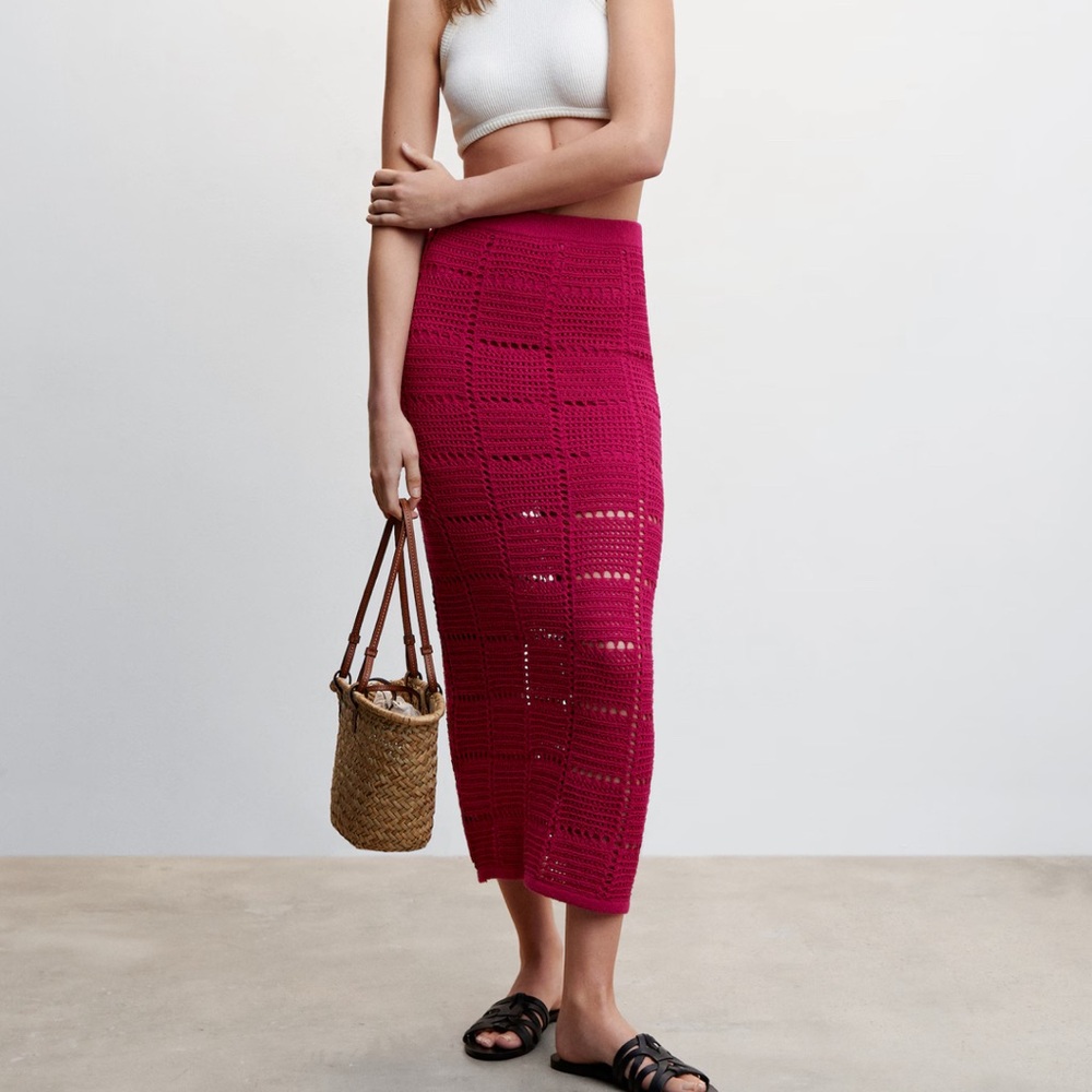 Crochet Midi Skirt